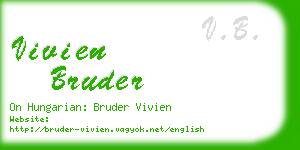 vivien bruder business card